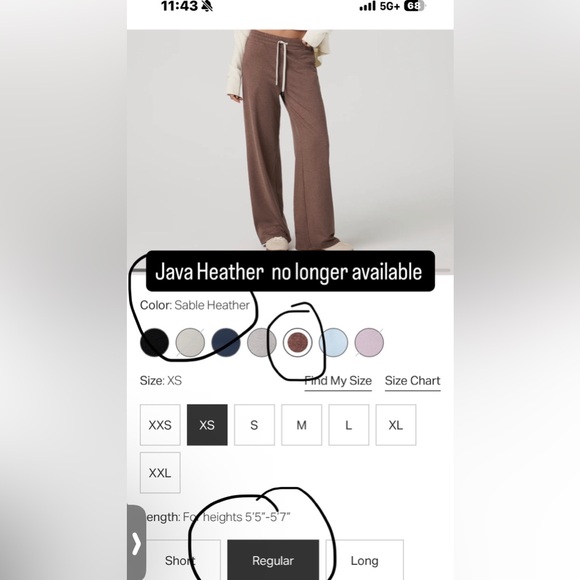 Vuori Halo Essential Wideleg & Mini FZ Hoodie Java Heather SET  Size Small NWT - Picture 2 of 13